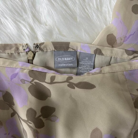 Lovely Women's Cream and purple skirt - Picture 3 of 3